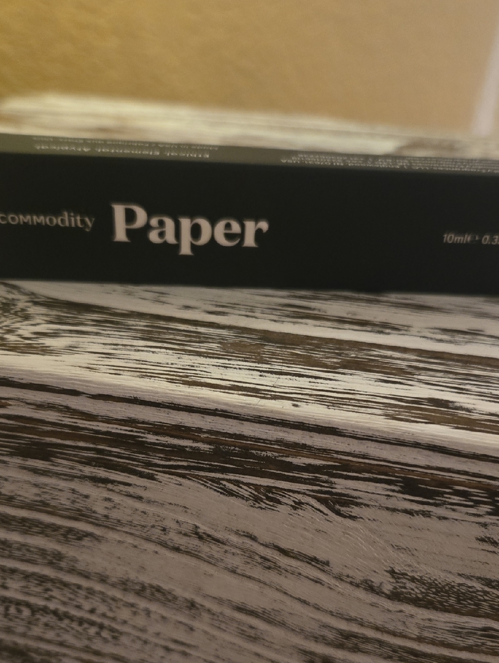 Paper Commodity Box in Black and White
